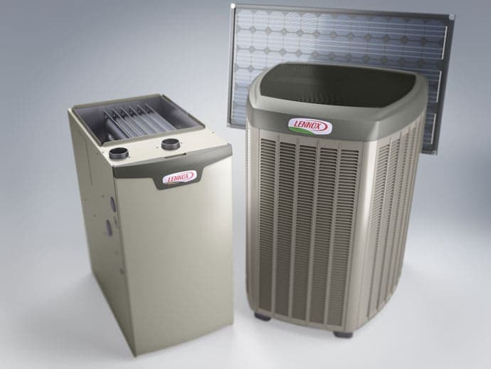 Aerial view of California neighborhood