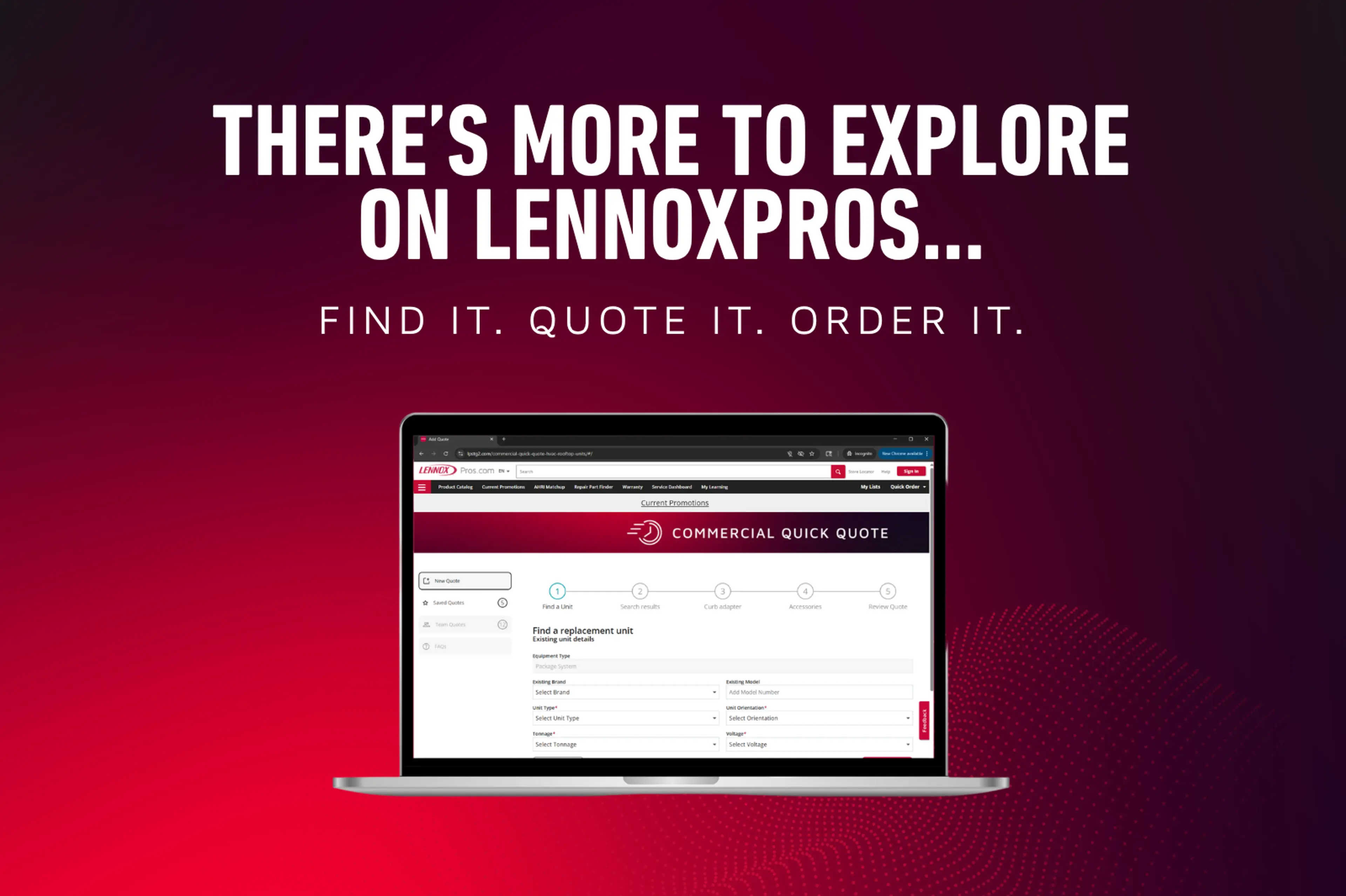Commercial Quick Quote tool streamlines the HVAC rooftop unit quote-to-order process for contractors.