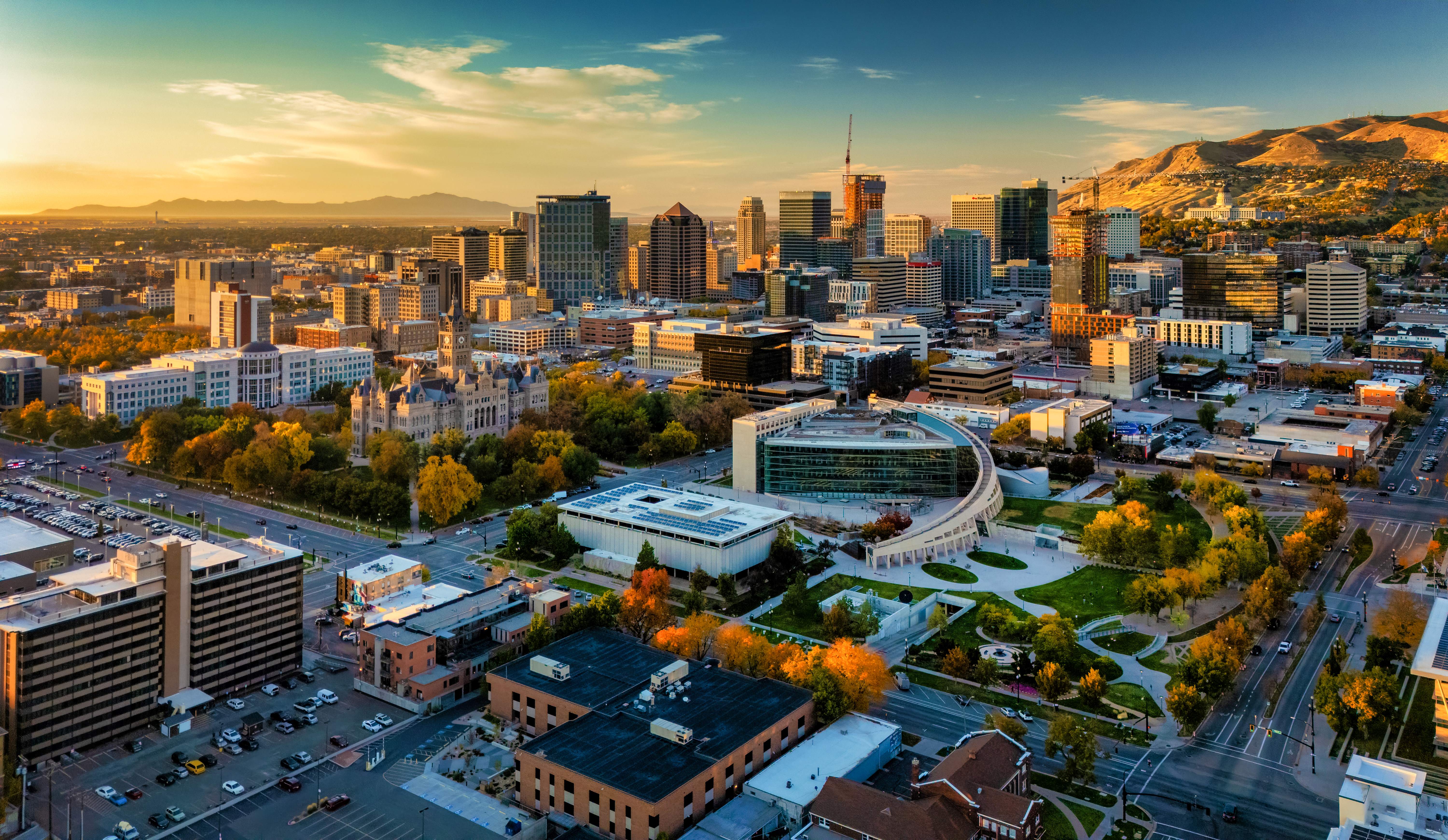 Aerial view of Arizona neighborhood