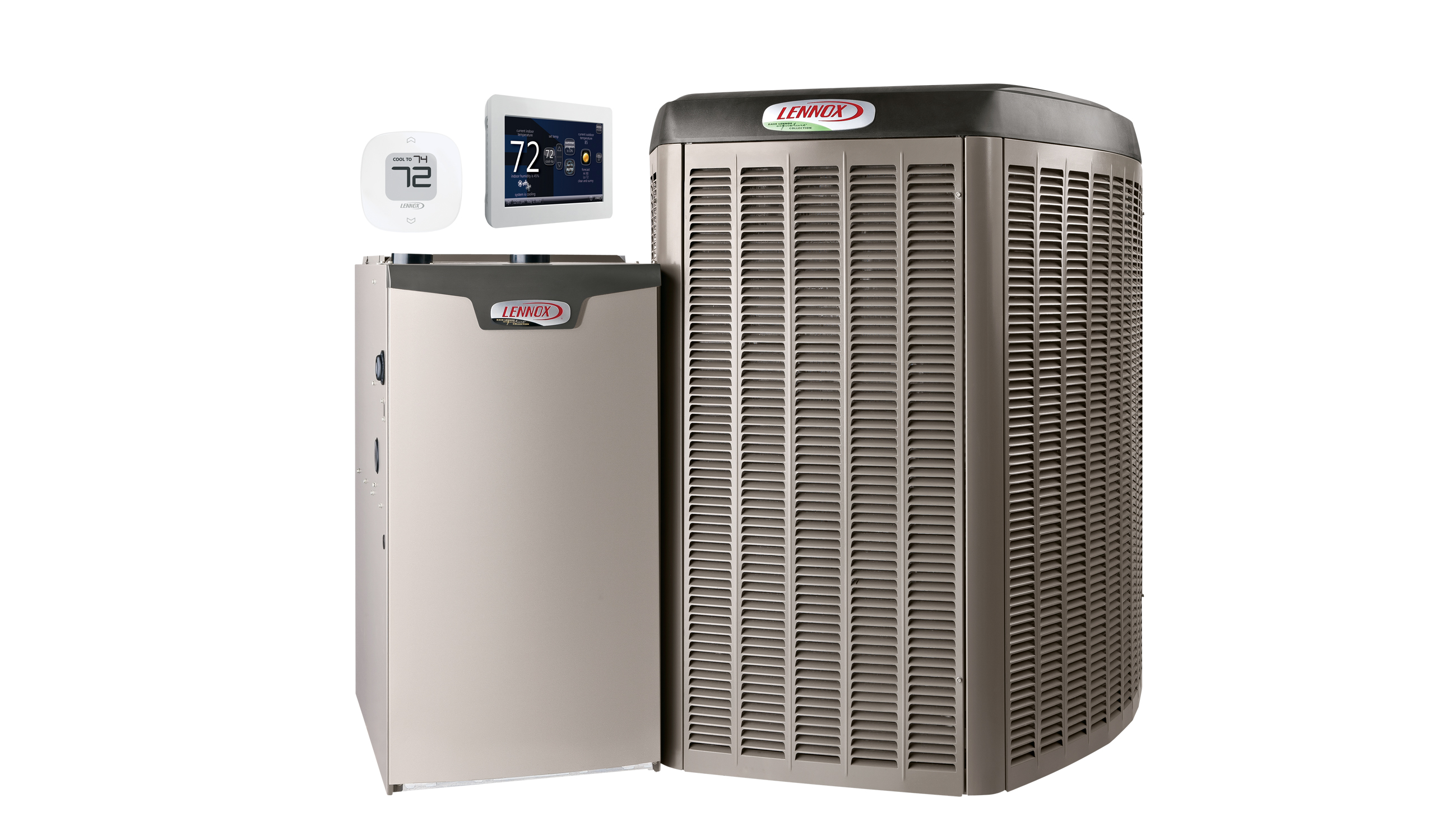 Lennox AC and refrigerator with thermostat
