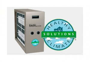 Lennox Pure Air System featuring Healthy Solutions Climate badge 